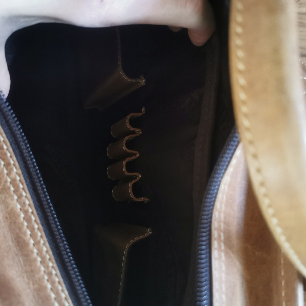 Bison Leather Computer Bag - Picture 4 of 5